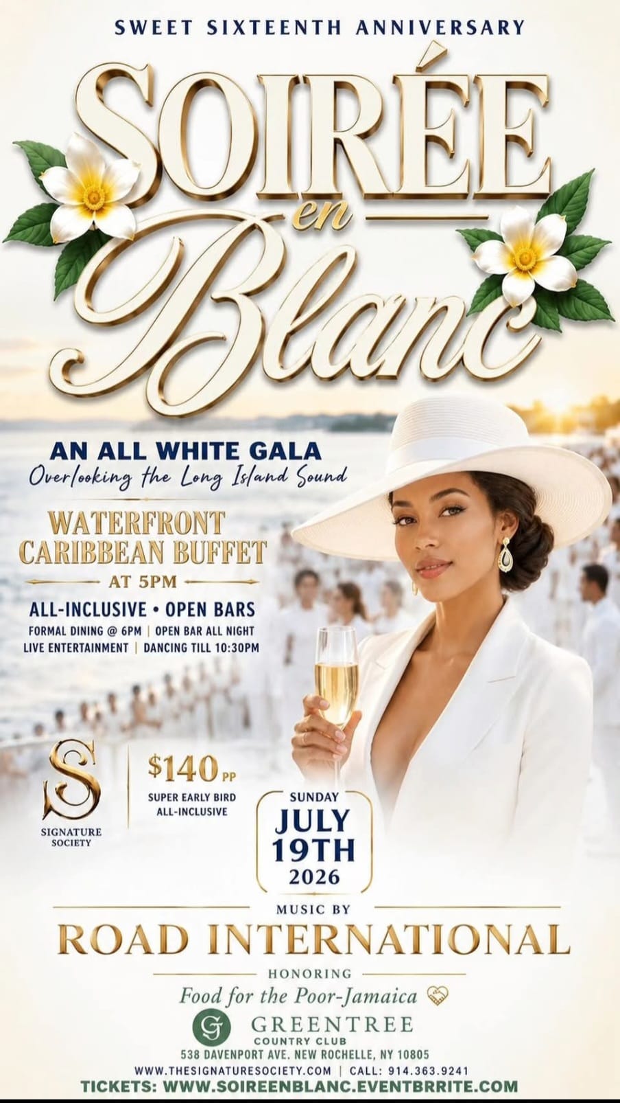 Soirée en Blanc — Sweet Sixteenth Anniversary All-White Gala