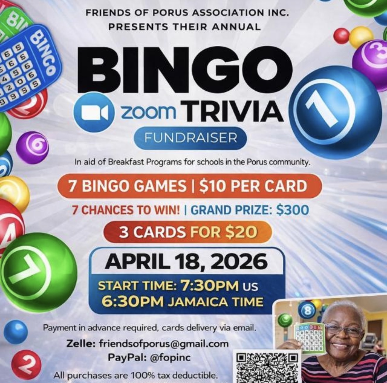 Annual Bingo Zoom Trivia Fundraiser